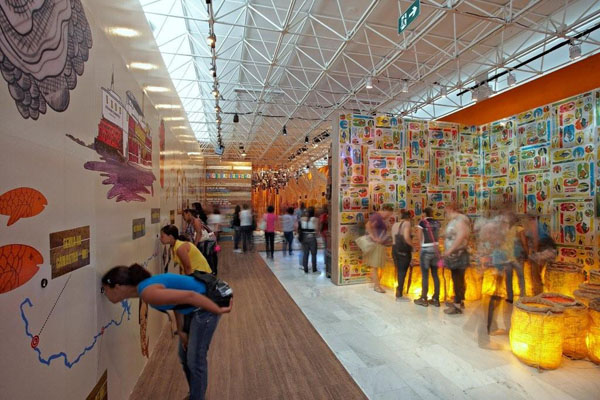 utilização do espaço do pavilhão das culturas brasileiras durante exposição