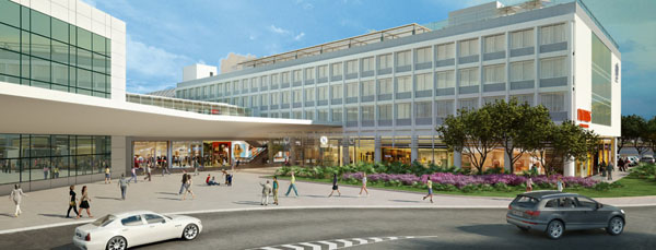 ilustração fachada bossa nova mall
